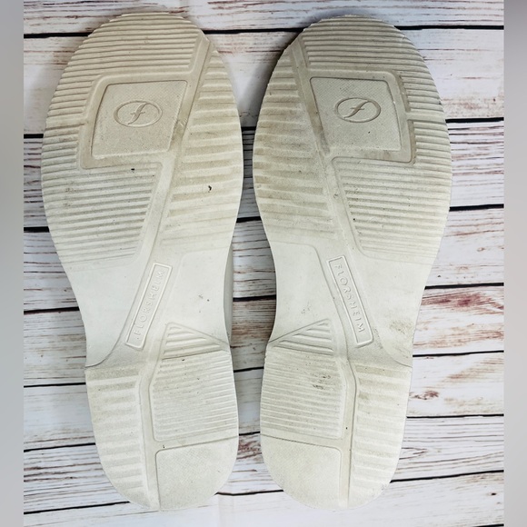FLORSHEIM Mens Shoes Sneakers Size 9.5 Lace Up Comfortech White Leather Chukkah - Picture 10 of 10